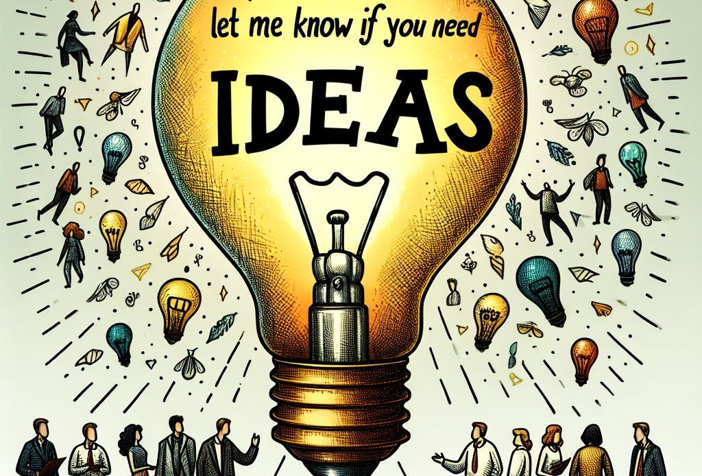 Feel free to let me know if you need more ideas!